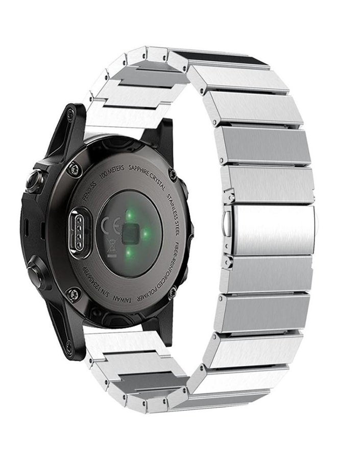 ISank One Strains Smart Watch Band For Garmin Fenix 5s Silver  - Image 2