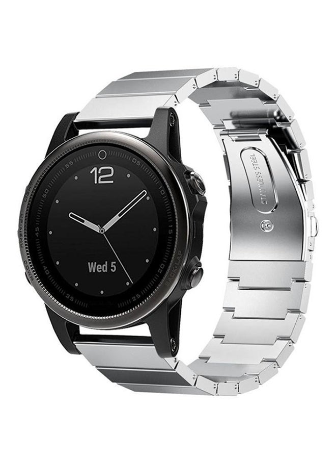 ISank One Strains Smart Watch Band For Garmin Fenix 5s Silver  - Image 3
