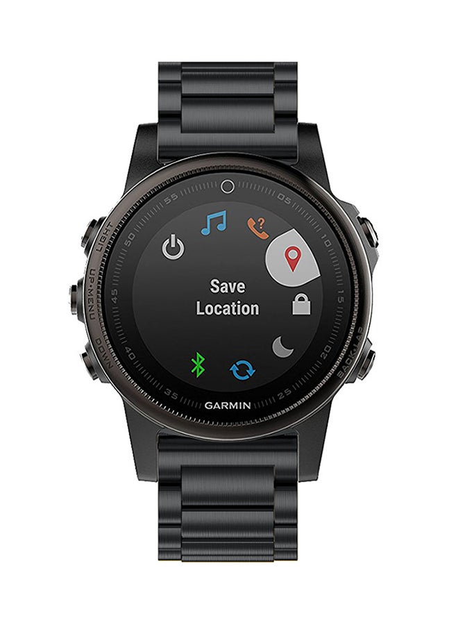 ISank Three Strains Smart Watch Band For Garmin Fenix 5s Black - Image 4