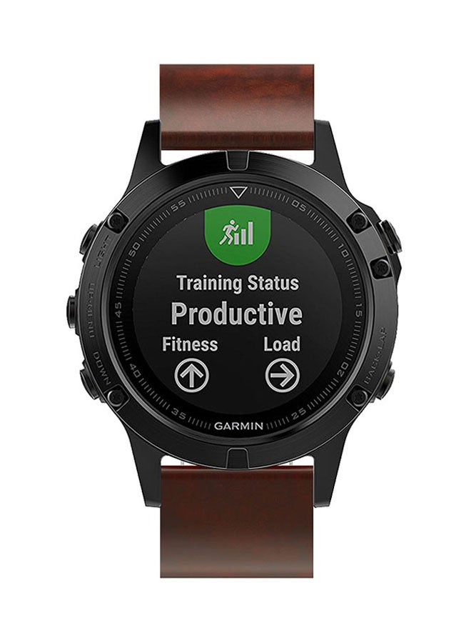 ISank Replacement Smart Watch Band For Garmin Fenix 5s Brown - Image 5