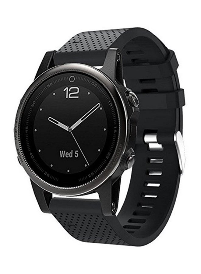 ISank Replacement Smart Watch Band For Garmin Fenix 5S GPS Black  - Image 4