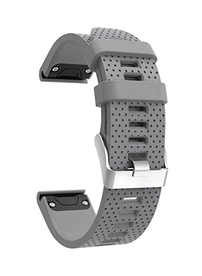 ISank Replacement Smart Watch Band For Garmin Fenix 5S GPS Grey - Image 1