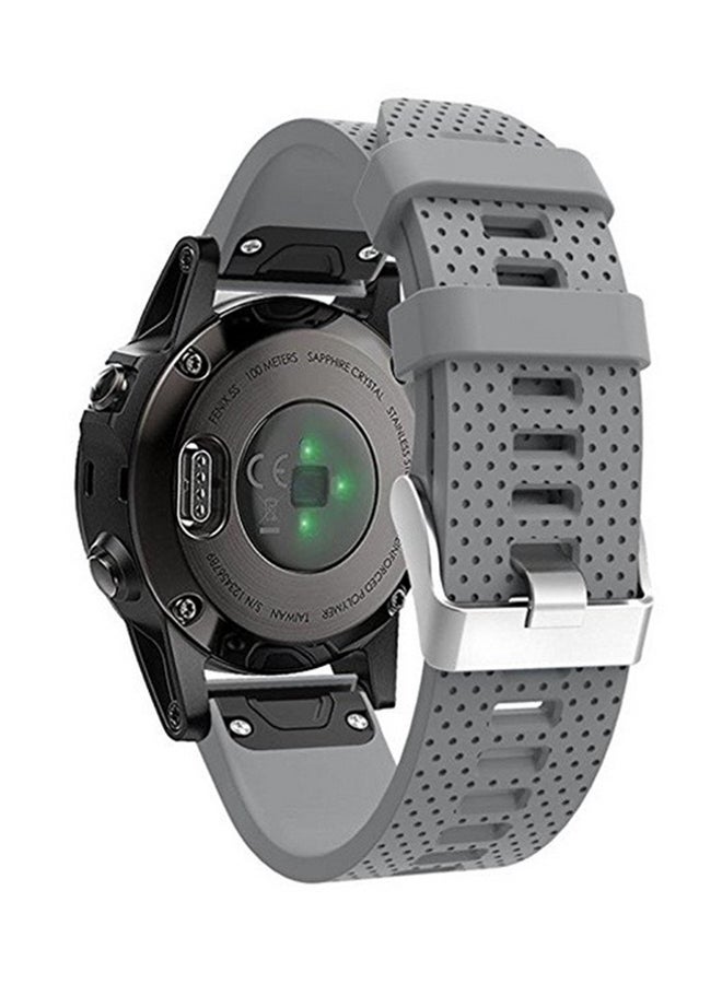 ISank Replacement Smart Watch Band For Garmin Fenix 5S GPS Grey - Image 3