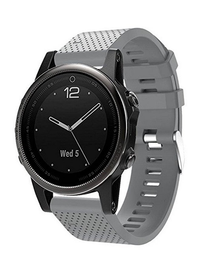ISank Replacement Smart Watch Band For Garmin Fenix 5S GPS Grey - Image 4