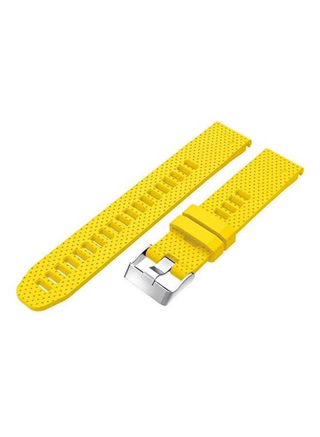 ISank Replacement Smart Watch Band For Garmin Fenix 5S GPS Yellow  - Image 2