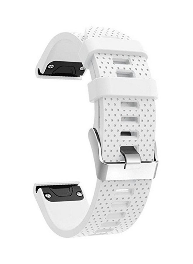 ISank Replacement Smart Watch Band For Garmin Fenix 5S GPS White - Image 1