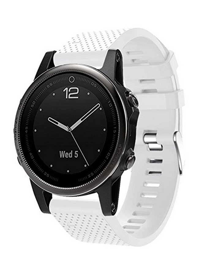 ISank Replacement Smart Watch Band For Garmin Fenix 5S GPS White - Image 3