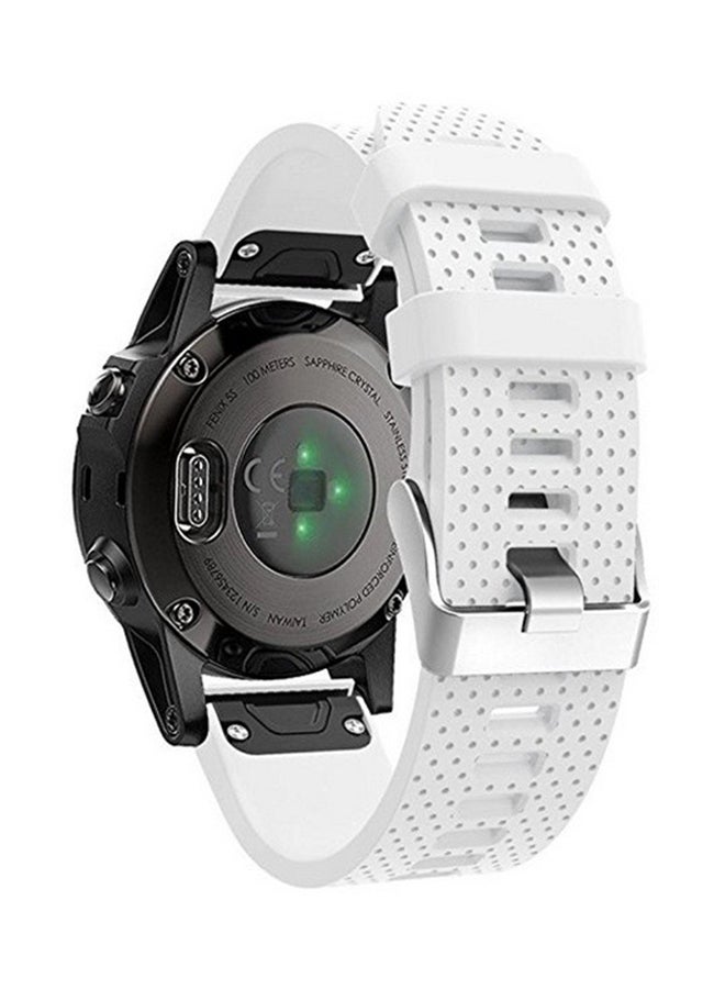 ISank Replacement Smart Watch Band For Garmin Fenix 5S GPS White - Image 4