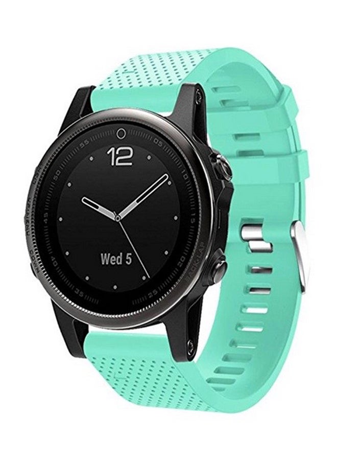 ISank Replacement Smart Watch Band For Garmin Fenix 5S GPS Mint Green - Image 4