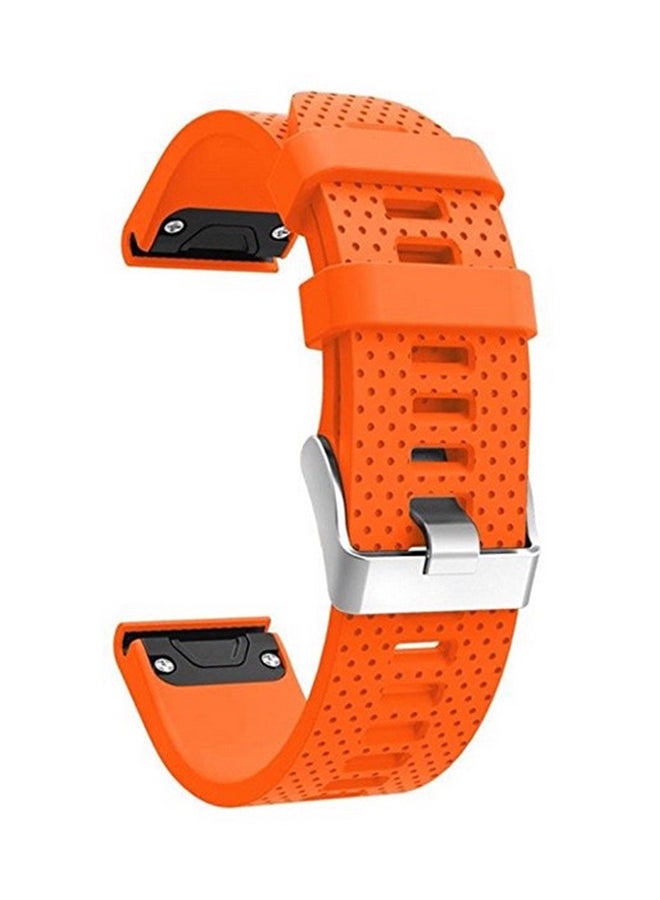 ISank Replacement Smart Watch Band For Garmin Fenix 5S GPS Orange - Image 1