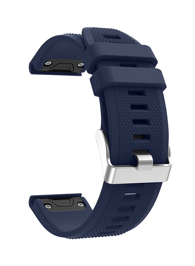 آيسانك سوار ساعة ذكية بديل لساعات جارمين فينيكس 5 أزرق داكن - Image 1