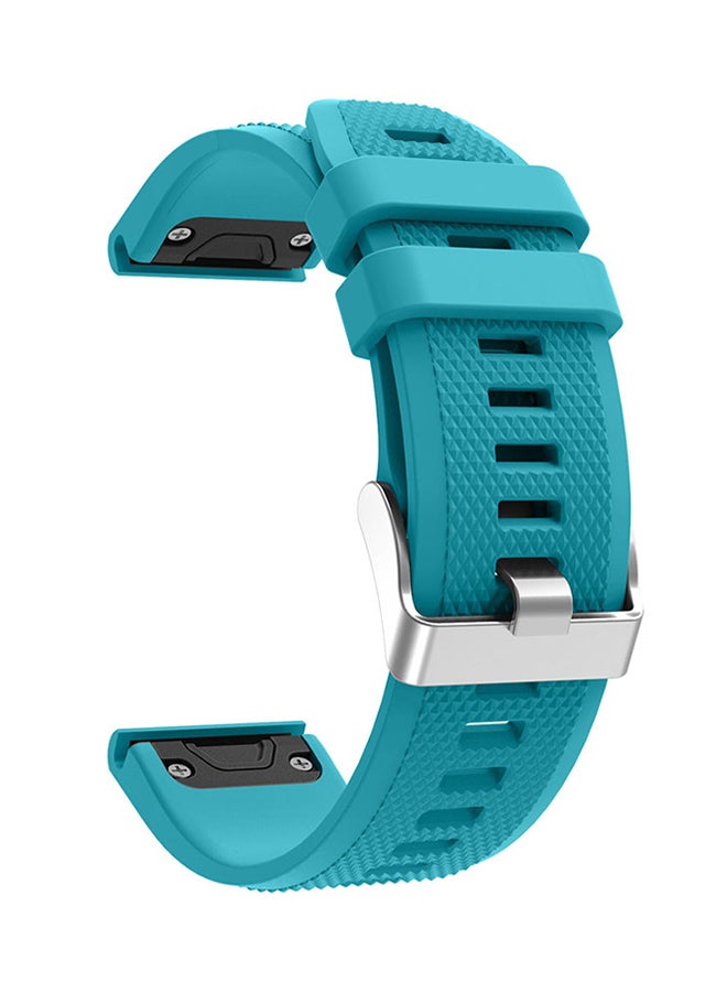 ISank Replacement Smart Watch Band For Garmin Fenix 5 Light Blue - Image 1