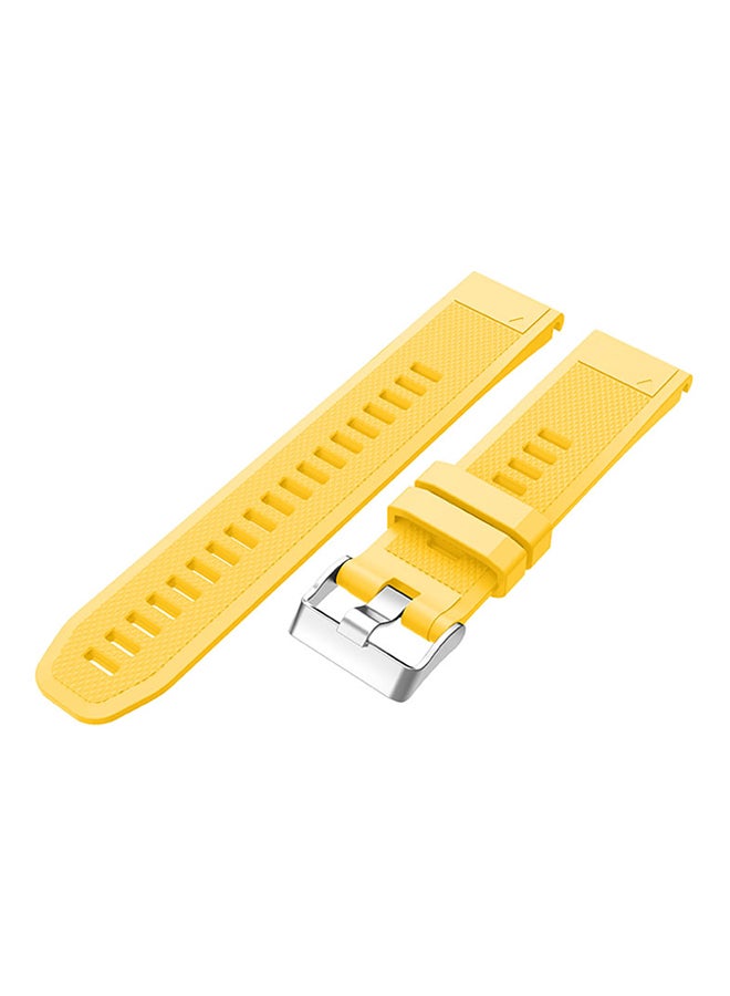 ISank Replacement Smart Watch Band For Garmin Fenix 5 Yellow  - Image 2