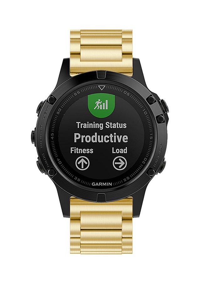 آيسانك سوار ساعة ذكية بديل لساعات جارمين فينيكس 5 GPS ذهبي - Image 4