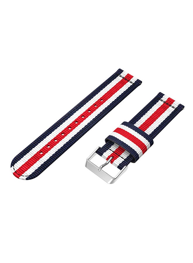 ISank Replacement Smart Watch Band With Frame For Fitbit Blaze Blue/White/Red - Image 2