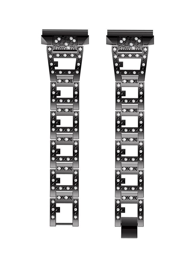 ISank Replacement Smart Watch Band With Frame For Fitbit Blaze Black - Image 2