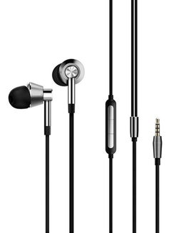 Triple Driver In-Ear Headphone With Mic Grey/Silver/Black