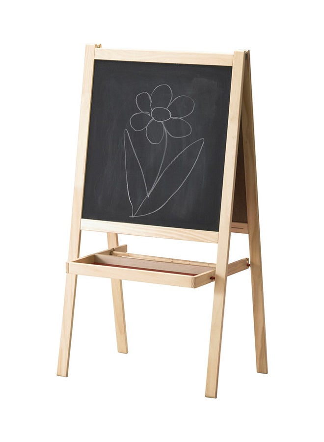 Double-Sided Blackboard Black/Beige