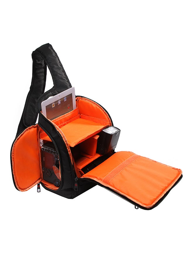 Crossbody Camera Bag For GoPro/SJCAM/Nikon/Canon/Xiaomi Xiaoyi YI/Apple/Samsung/Huawei Black/Orange  - Image 1