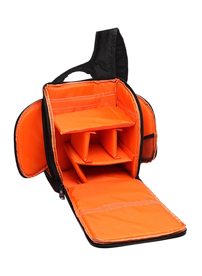 Crossbody Camera Bag For GoPro/SJCAM/Nikon/Canon/Xiaomi Xiaoyi YI/Apple/Samsung/Huawei Black/Orange  - Image 3