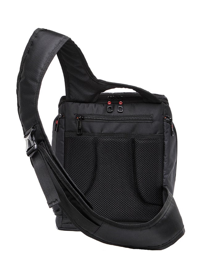 Crossbody Camera Bag For GoPro/SJCAM/Nikon/Canon/Xiaomi Xiaoyi YI/Apple/Samsung/Huawei Black/Orange  - Image 4