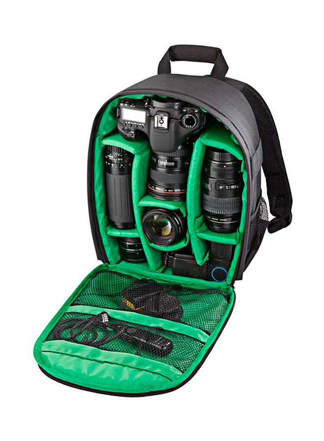 Camera Backpack For GoPro/SJCAM/Nikon/Canon/Xiaomi/Xiaoyi YI/Apple iPad/Samsung/Huawei Black/Green - Image 5