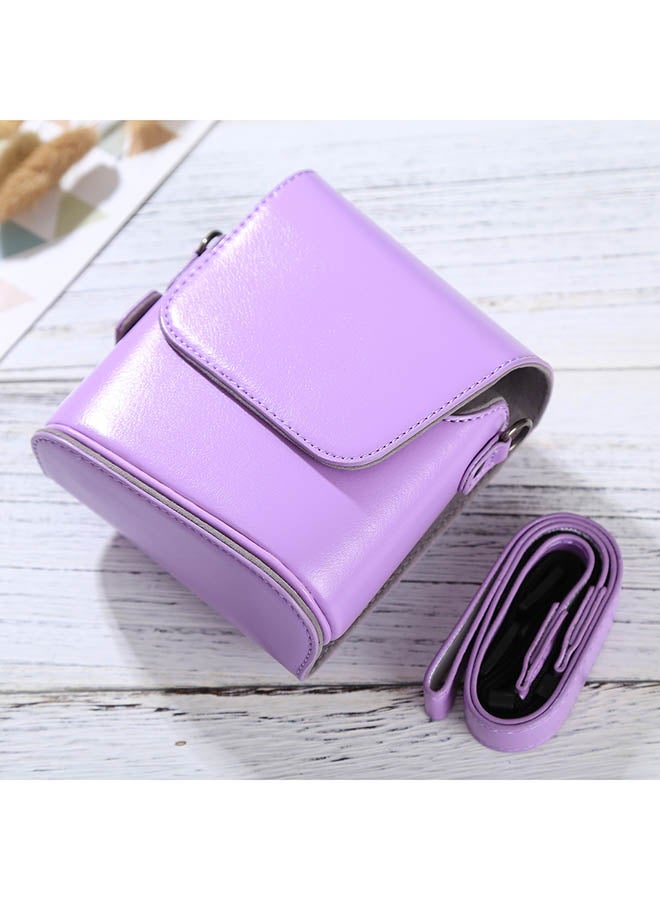 Generic Camera Case With Strap For Fujifilm Instax Mini 90/25/7/8/9 Purple  - Image 2