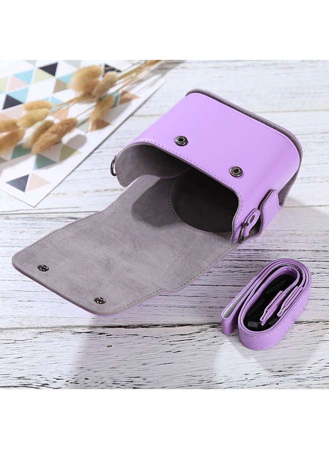 Generic Camera Case With Strap For Fujifilm Instax Mini 90/25/7/8/9 Purple  - Image 3