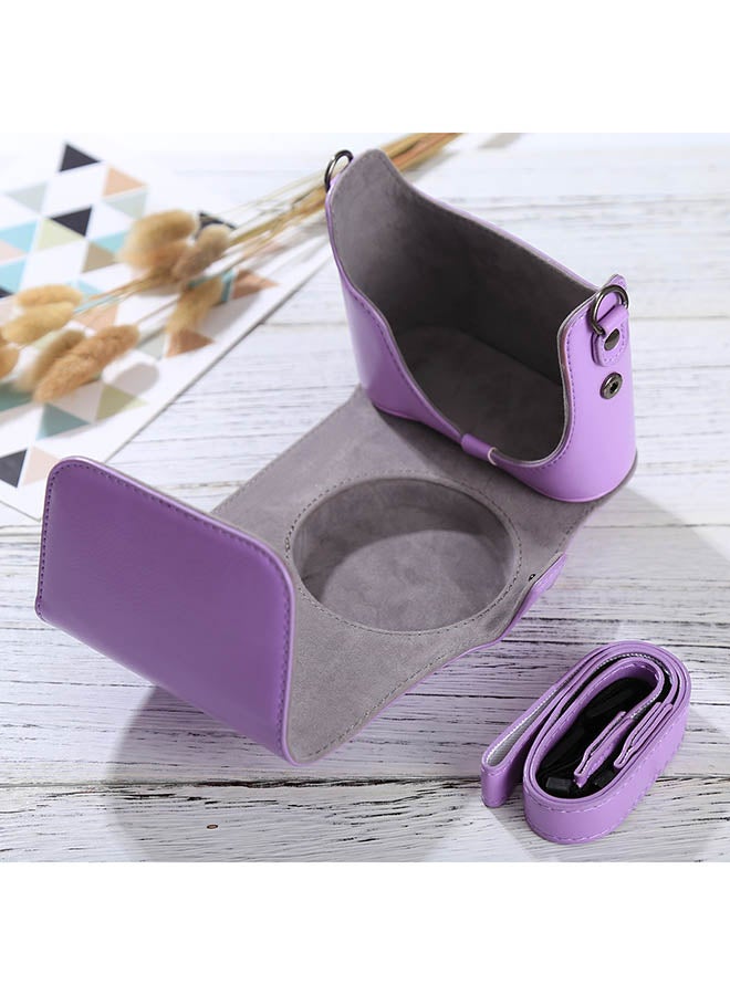 Generic Camera Case With Strap For Fujifilm Instax Mini 90/25/7/8/9 Purple  - Image 4