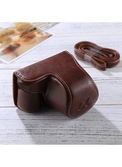 Generic Full Body Camera Case With Strap For Sony A5100/A5000/NEX-3N (16-50mm/40.5mm Lens) Coffee  - Image 2