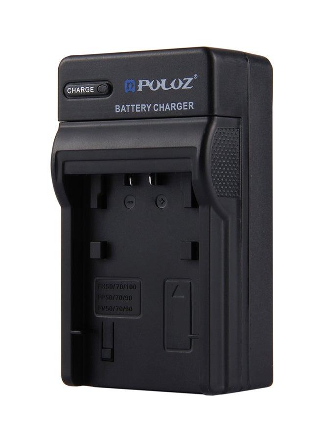 Generic - US Plug Battery Charger For Sony NP-FH50 / NP-FH70 / NP-FH100 / NP-FP50 / NP-FP70 / NP-FP90 / NP-FV50 / NP-FV70 / NP-FV90 Black - Image 1