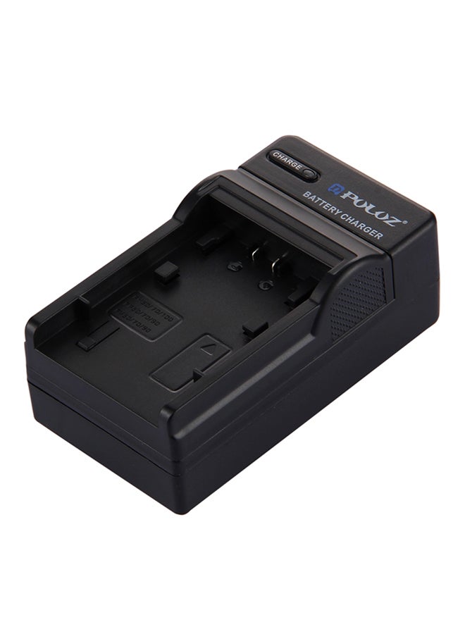Generic - US Plug Battery Charger For Sony NP-FH50 / NP-FH70 / NP-FH100 / NP-FP50 / NP-FP70 / NP-FP90 / NP-FV50 / NP-FV70 / NP-FV90 Black - Image 1