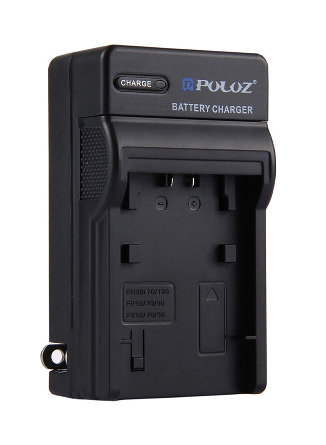 Generic - US Plug Battery Charger For Sony NP-FH50 / NP-FH70 / NP-FH100 / NP-FP50 / NP-FP70 / NP-FP90 / NP-FV50 / NP-FV70 / NP-FV90 Black - Image 1