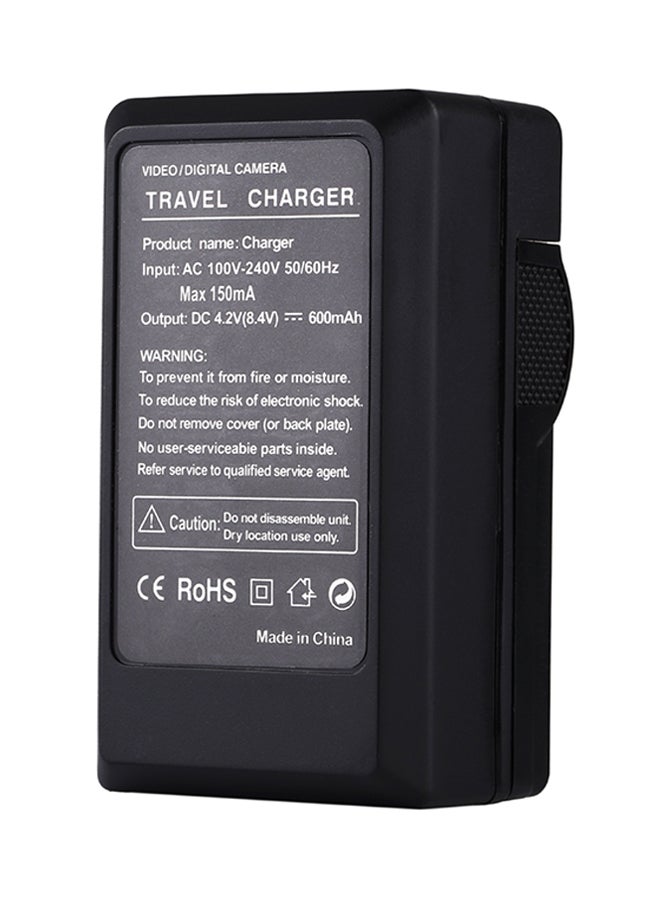 Generic - EU Plug Battery Charger With Cable For Sony NP-BG1 Battery Black - Image 1
