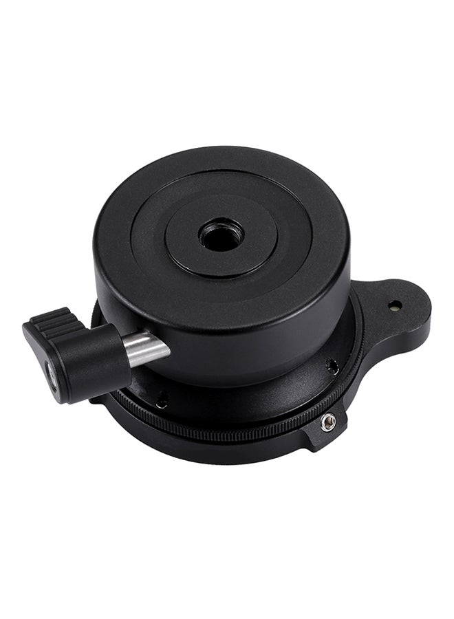 Professional Tripod Leveling Head Base With Bubble Level Black - Image 2