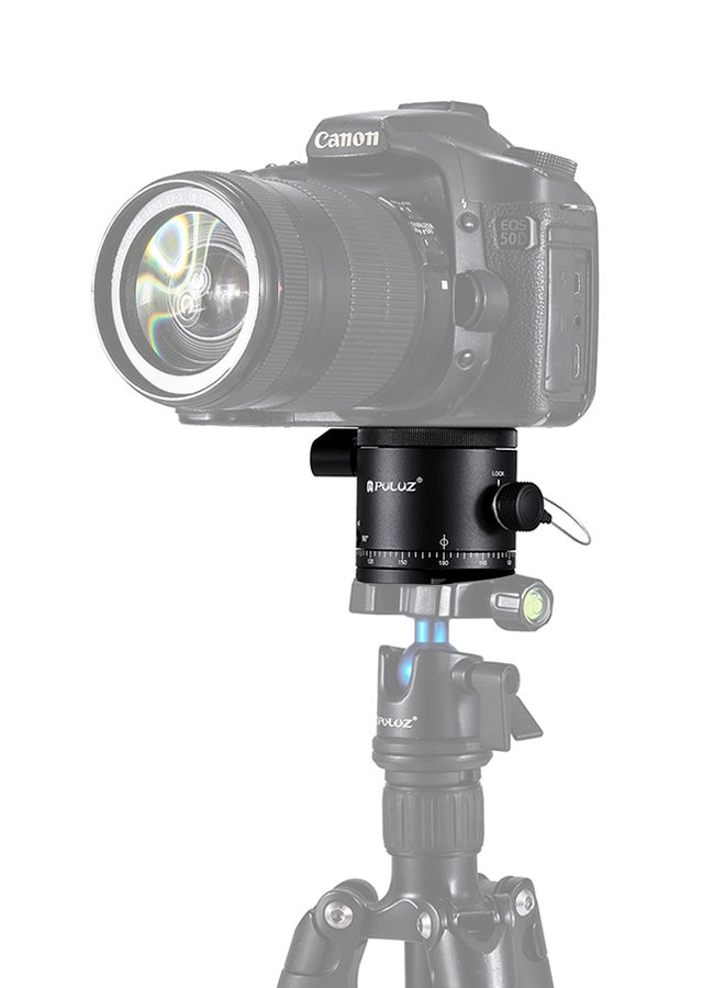 Panoramic Indexing Rotator Ball Head For Camera Tripod Head Black