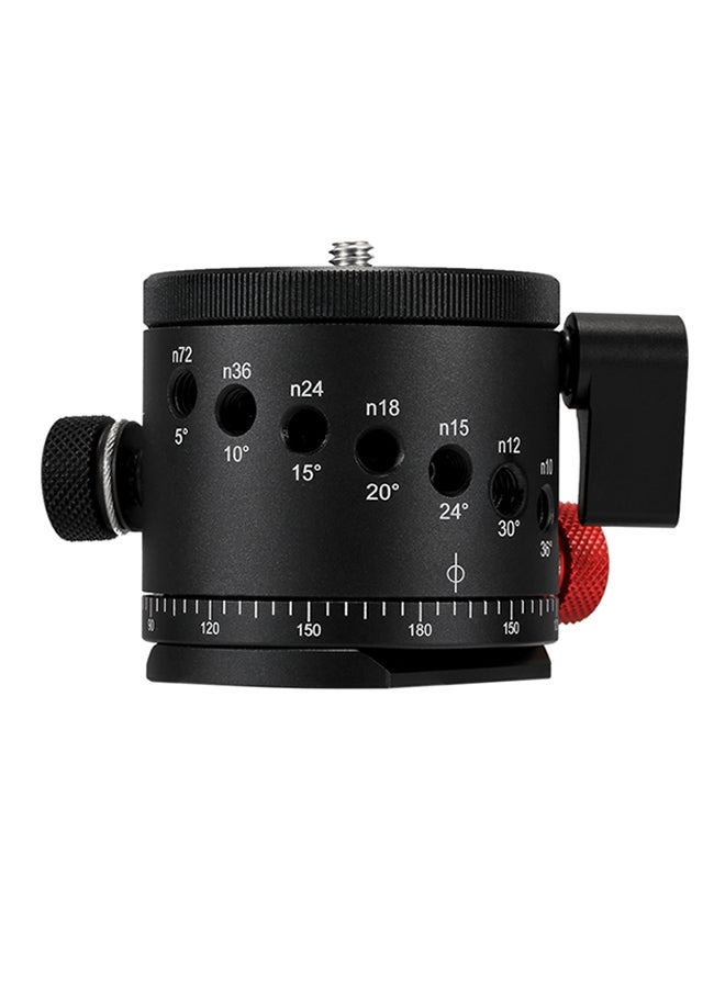 Panoramic Indexing Rotator Ball Head For Camera Tripod Head Black