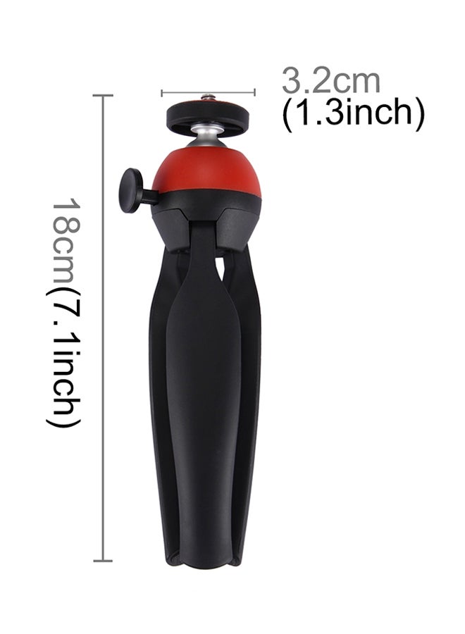 360 Degree Mini Tripod Mount Black/Red  - Image 3