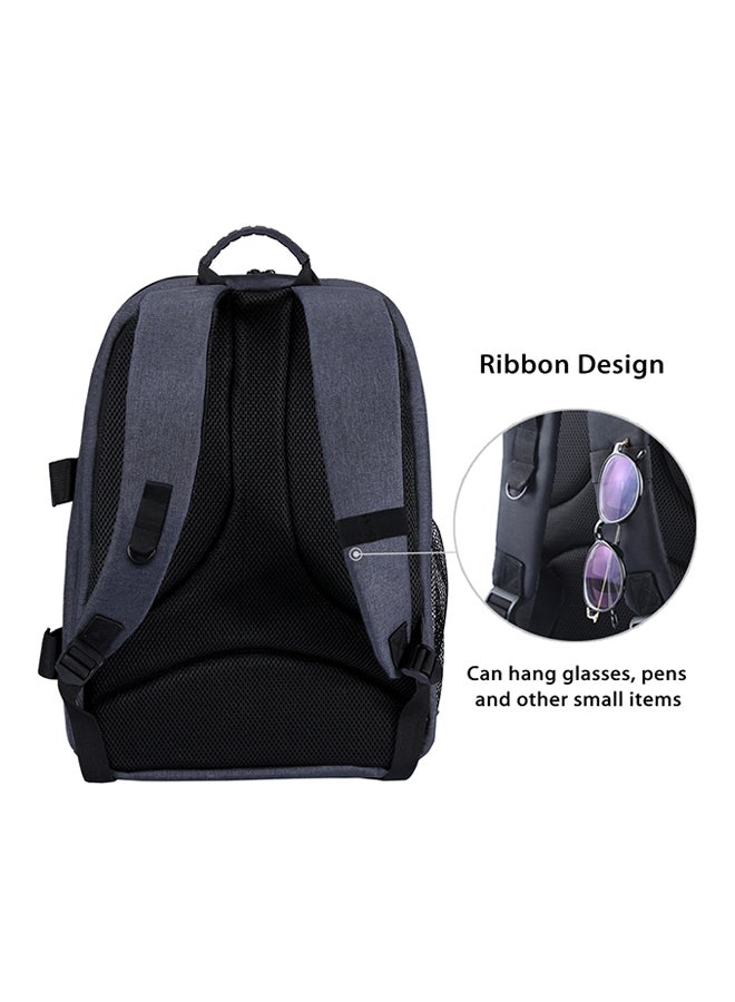 Waterproof Camera Backpack Grey/Orange - Image 3