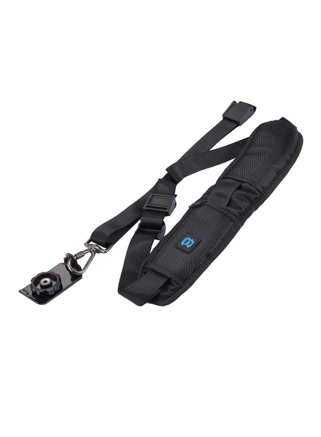 Generic - Quick Release Single Shoulder Camera Neck Strap With Hook For SLR/DSLR Black - Image 1