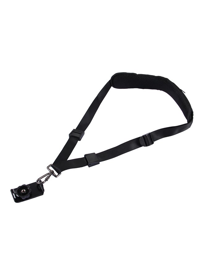 Generic - Quick Release Single Shoulder Camera Neck Strap With Hook For SLR/DSLR Black - Image 1