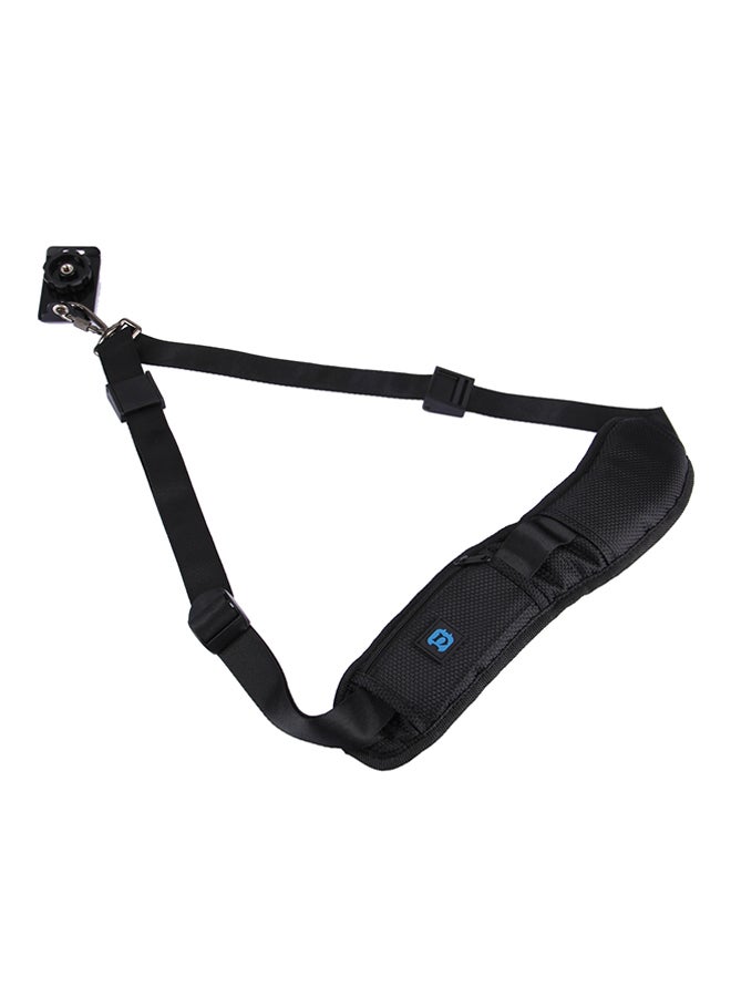Generic - Quick Release Single Shoulder Camera Neck Strap With Hook For SLR/DSLR Black - Image 1