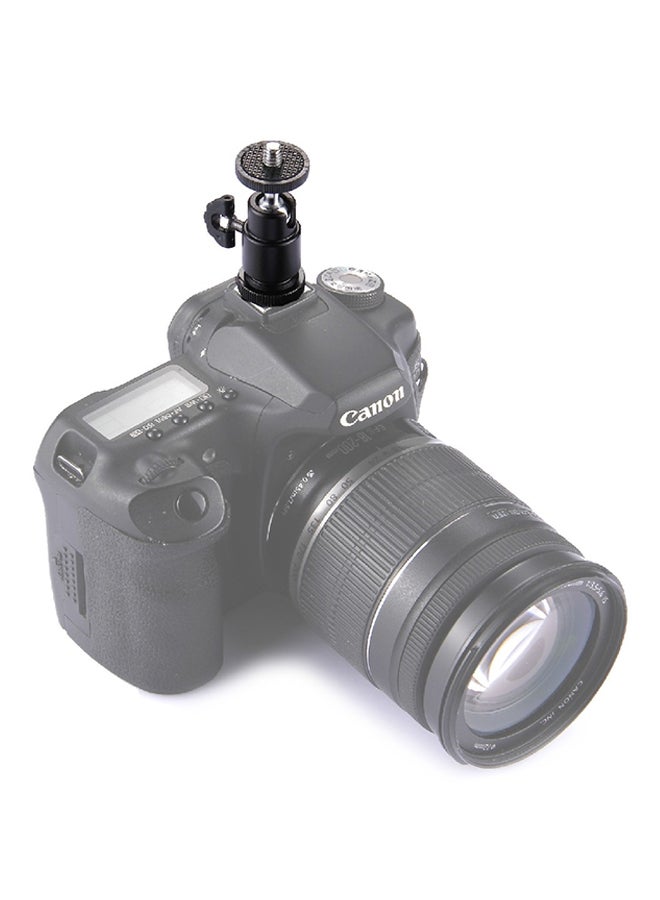 Hot Shoe Tripod Heads With Male Screw Adapter Black/Silver  - Image 4