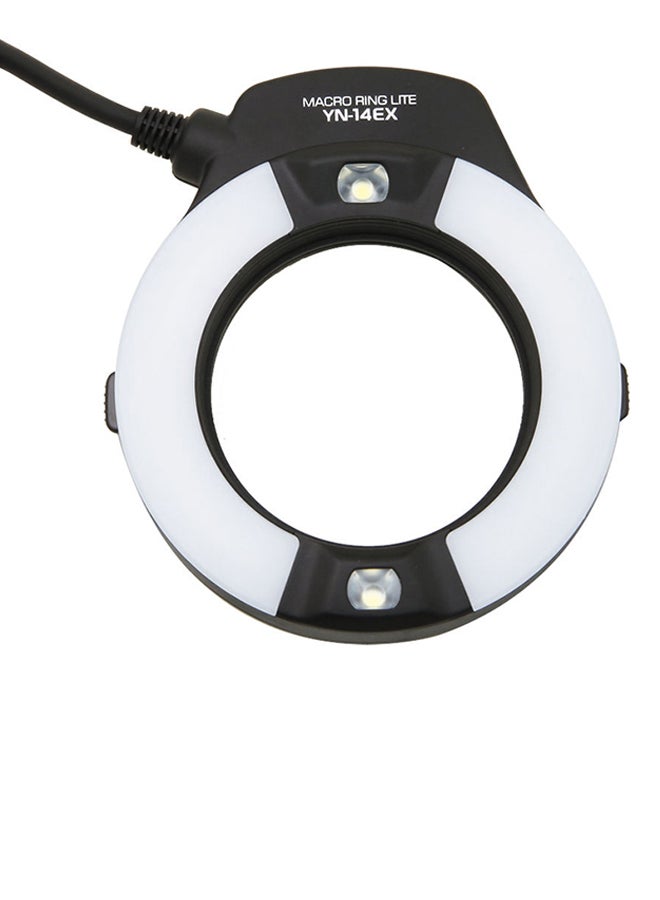 Macro Ring Speedlite Flash For Canon EOS DLSR 5D Mark Black  - Image 2
