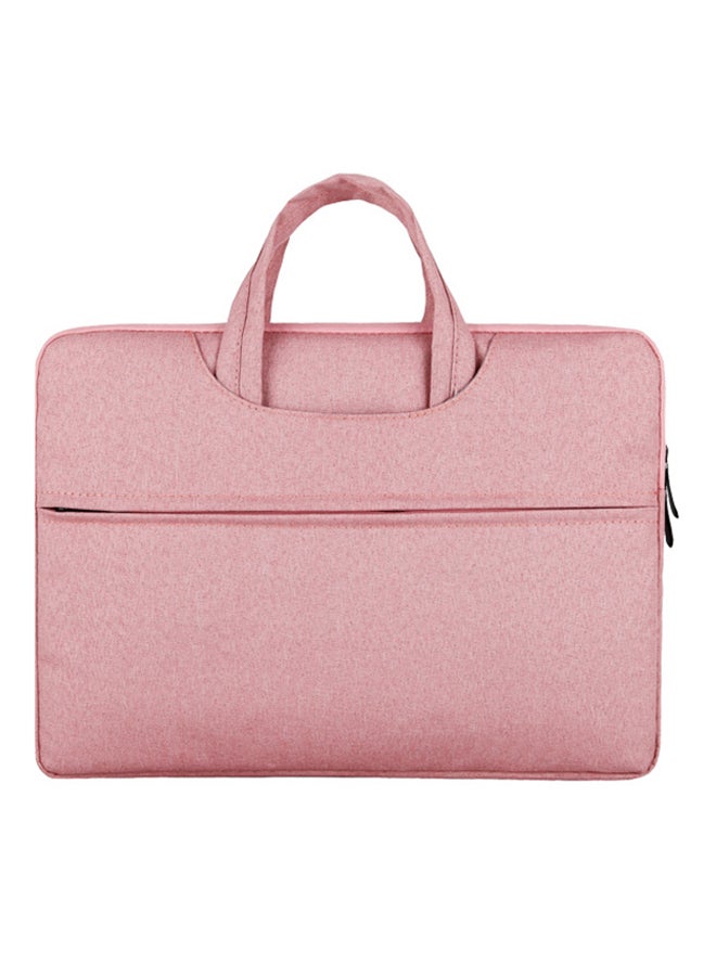 Generic Polyester Laptop Briefcase With Handle Pink 