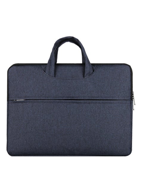 Polyester Laptop Briefcase With Handle Blue