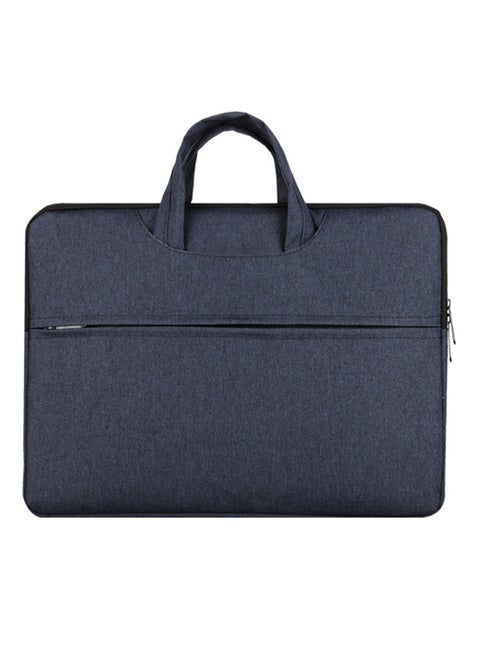 Polyester Laptop Briefcase With Handle Blue