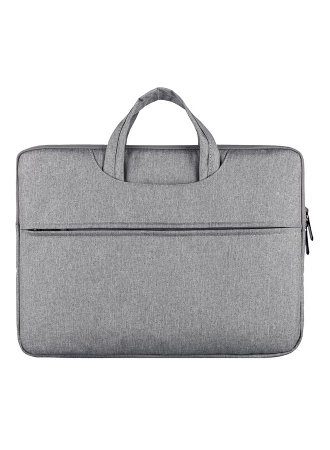 Generic - Polyester Laptop Briefcase With Handle Silver - Image 1