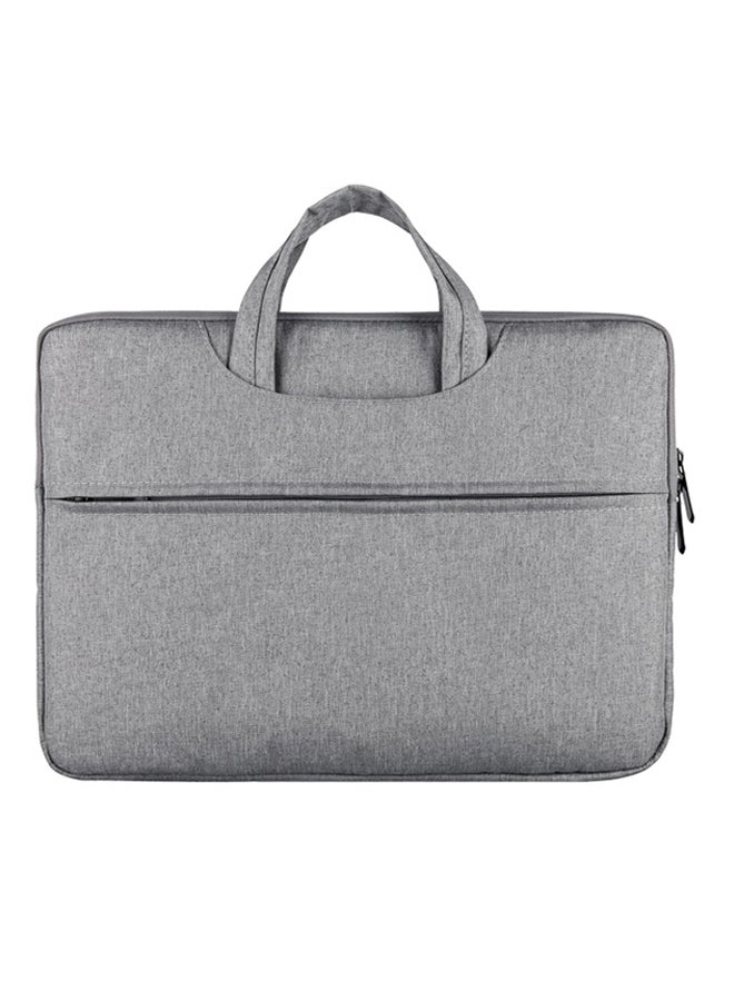 Polyester Laptop Briefcase With Handle Silver 