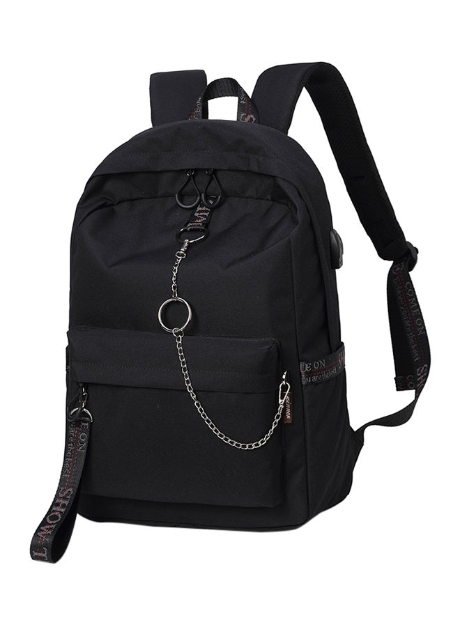 Lianz Polyester Daily Backpack Black - Image 1